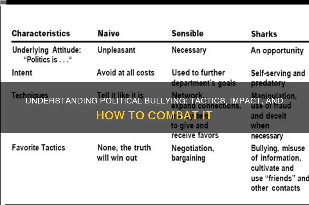 what is political bullying