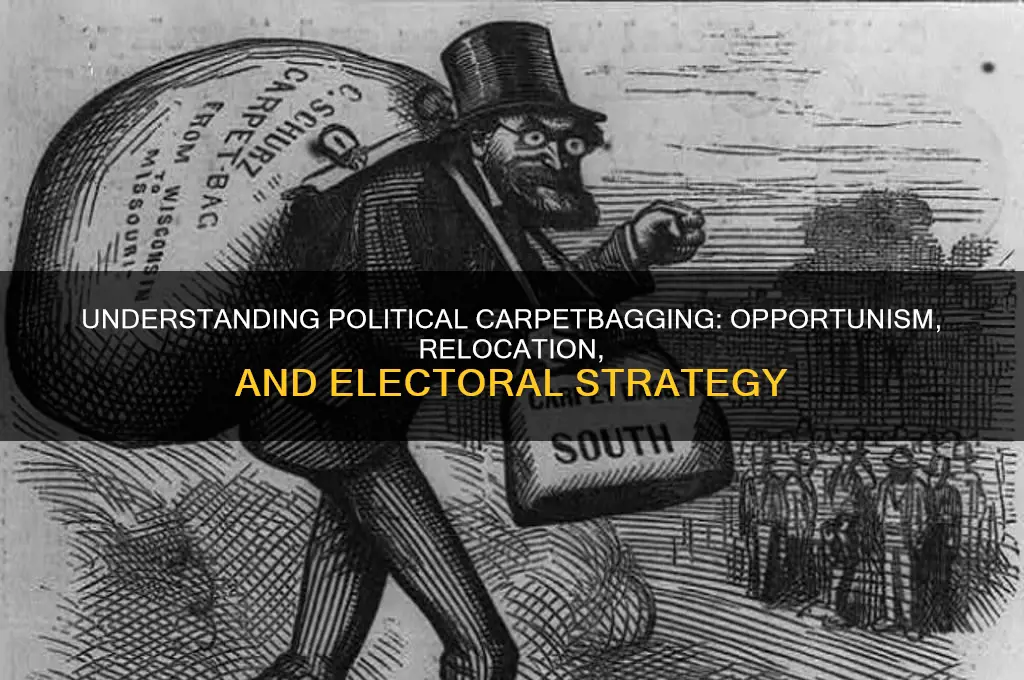 what is political carpetbagging