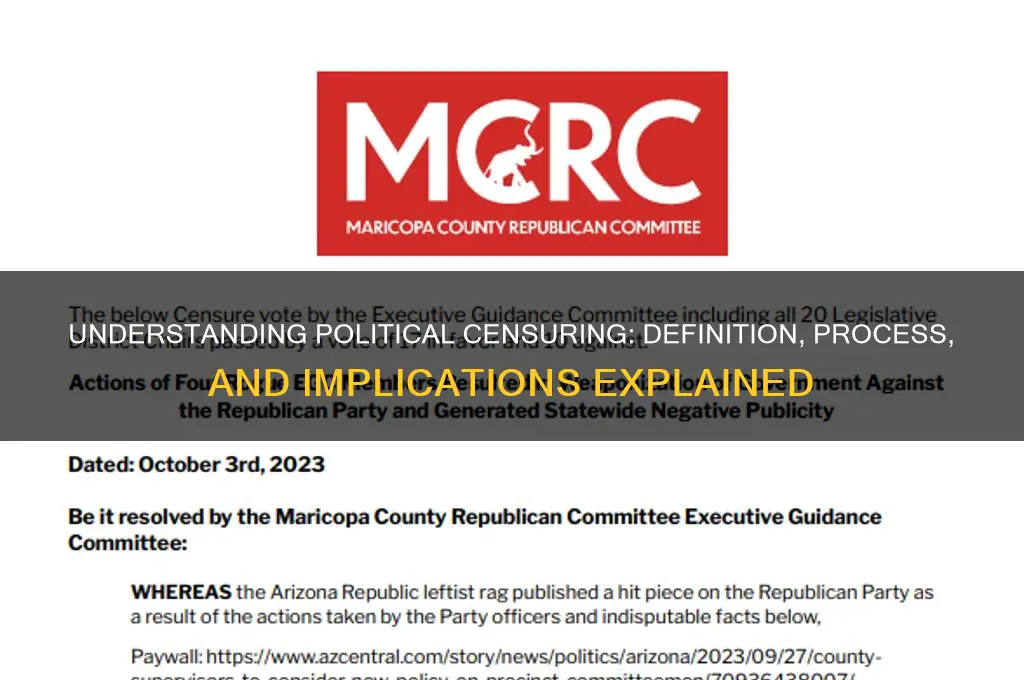 what is political censuring