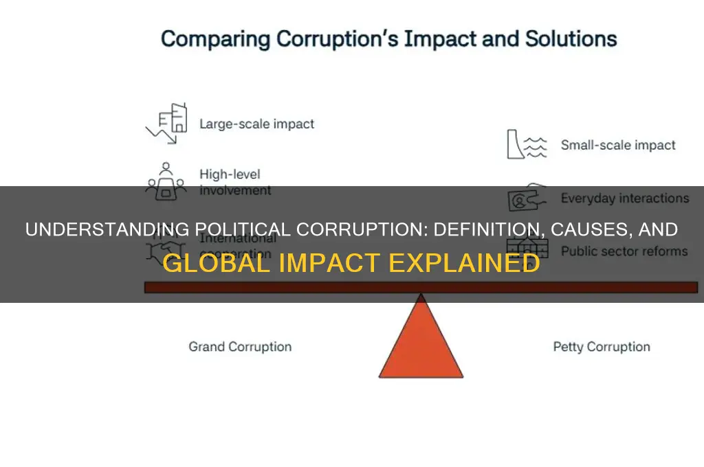 what is political corruption definition