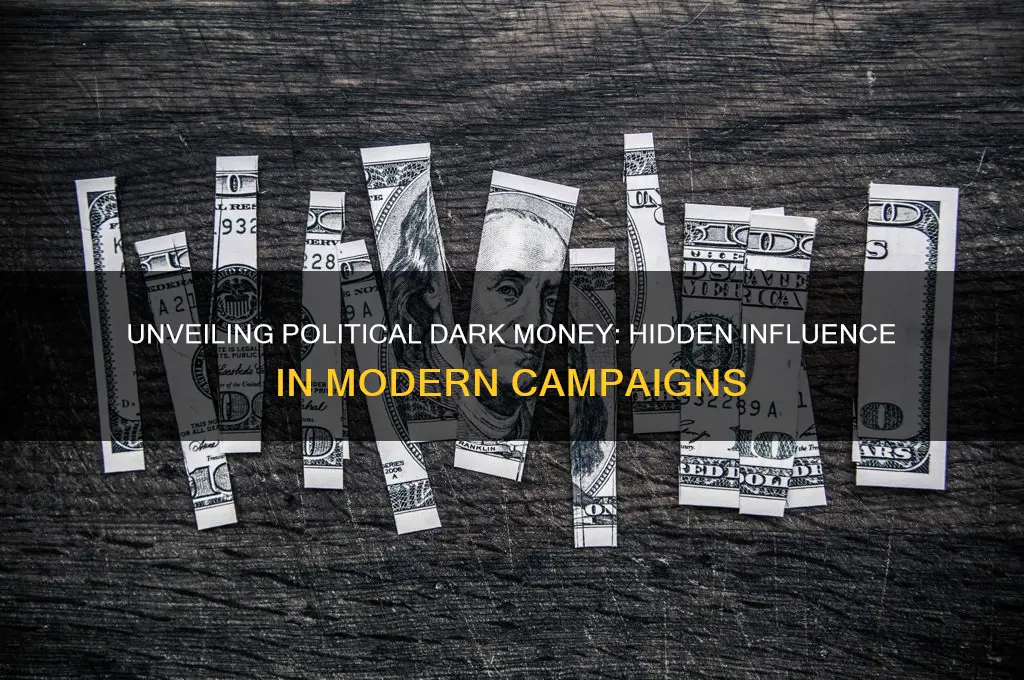what is political dark money