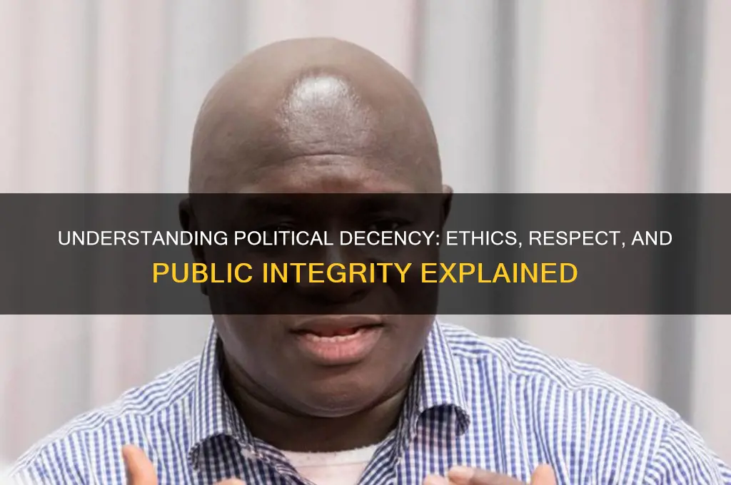 what is political decency