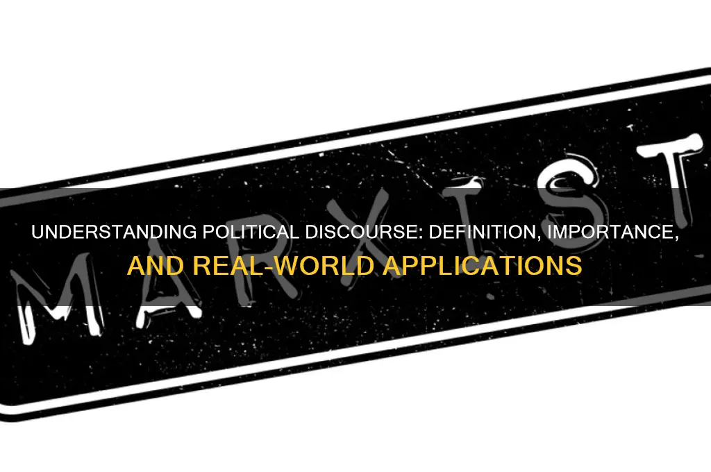 what is political discourse definition