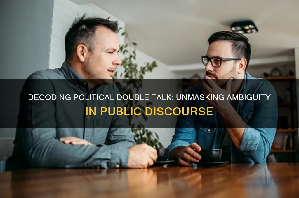 what is political double talk
