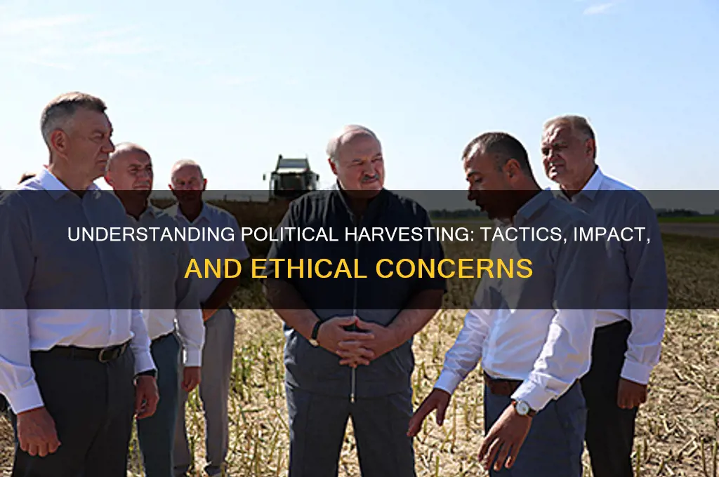 what is political harvesting