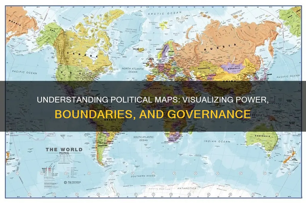 what is political map show