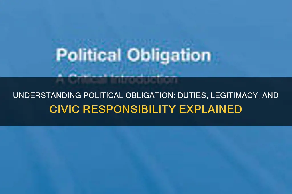 what is political obligation