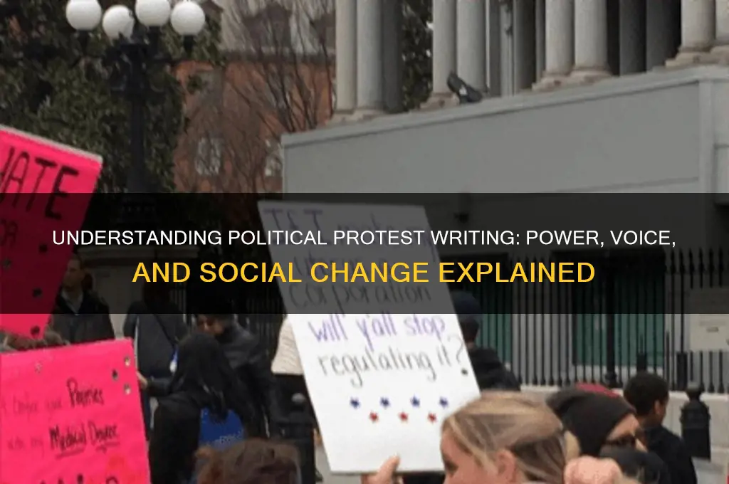 what is political protest writing