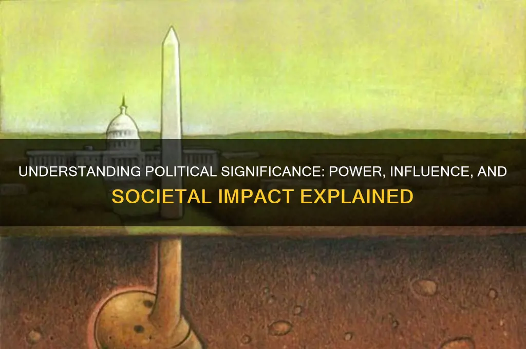 what is political significance