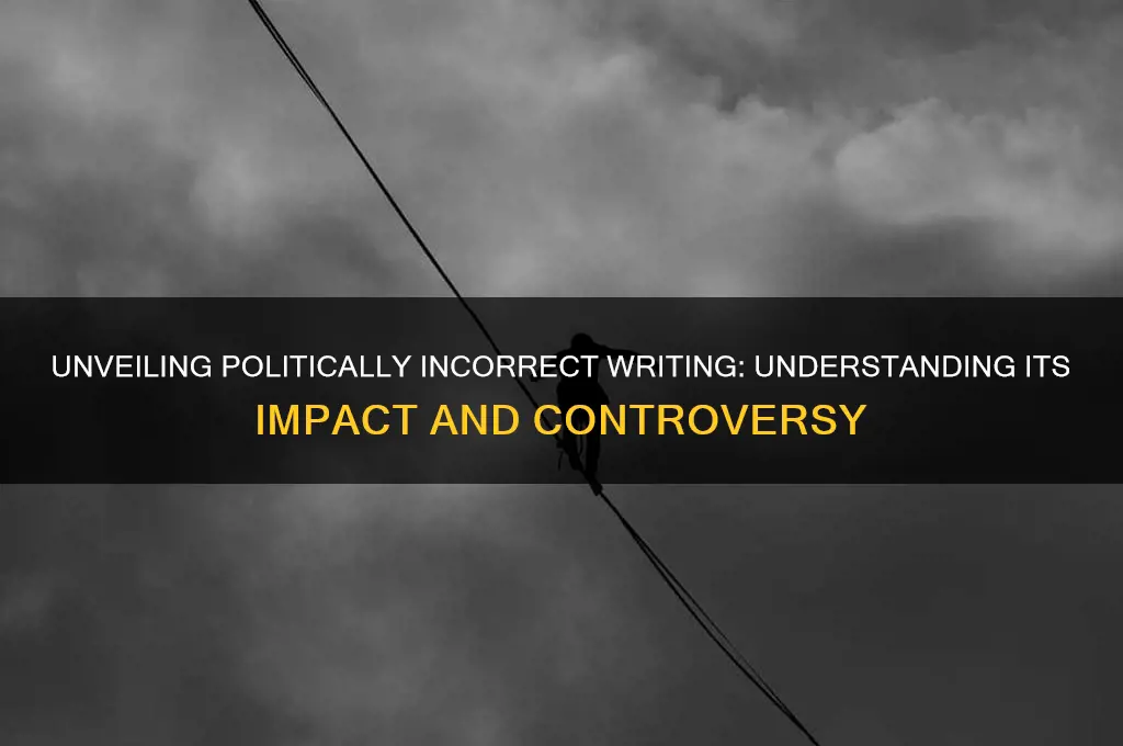 what is politically incorrect writing