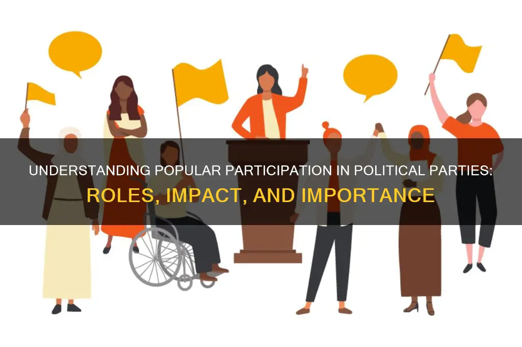 what is popular participation in political parties