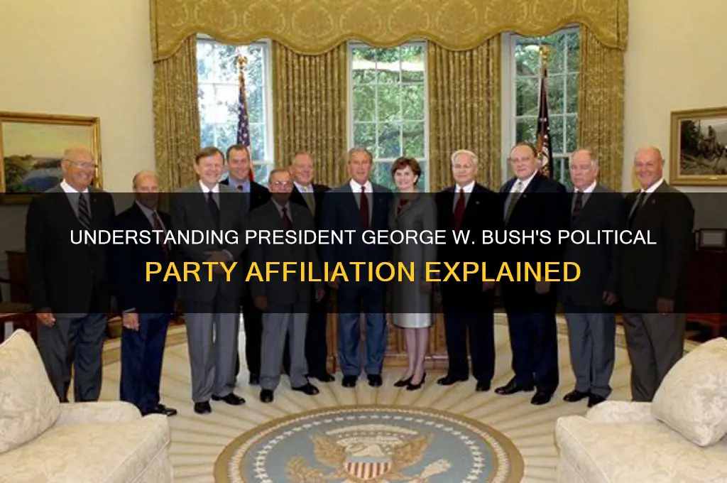 what is presidence bush political party