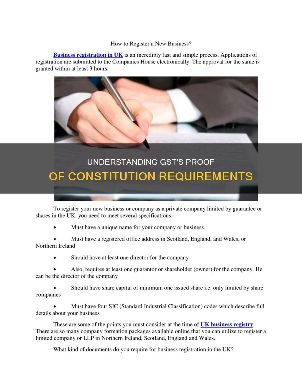 what is proof of constitution of business in gst