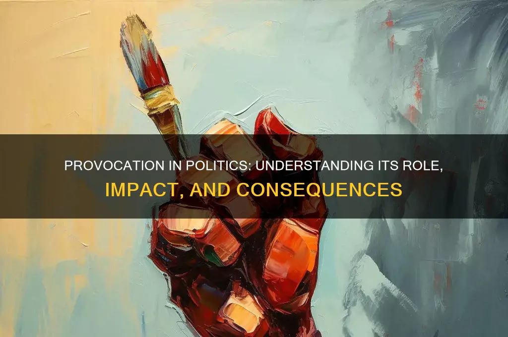 what is provocation in politics