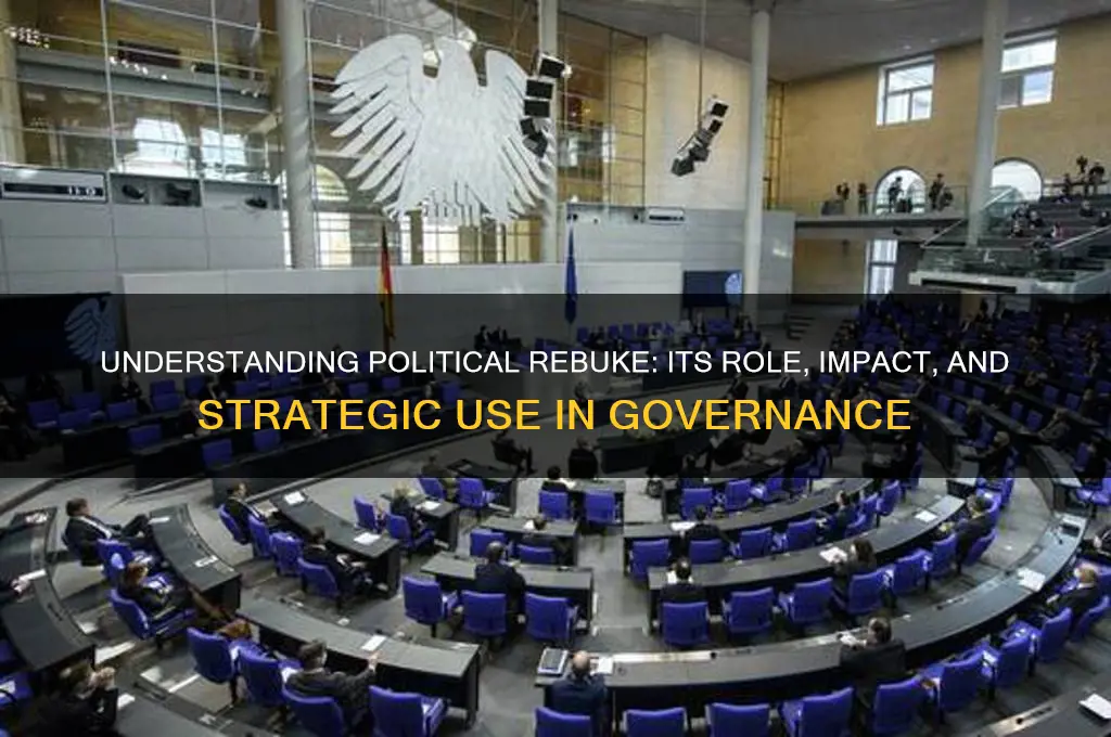 what is rebuke in politics