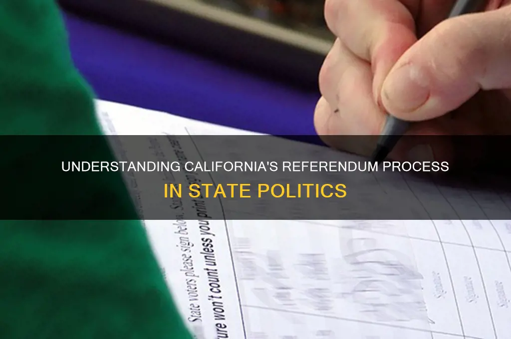 what is referendum california politics