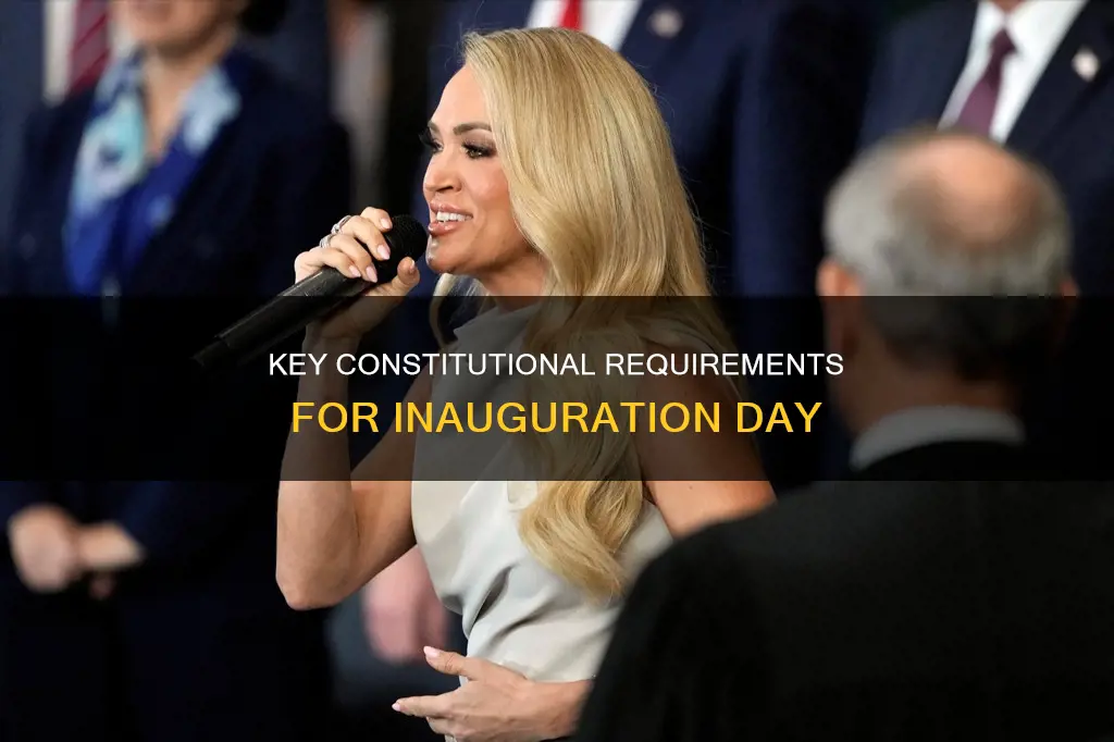 what is required by constitution at an annguration