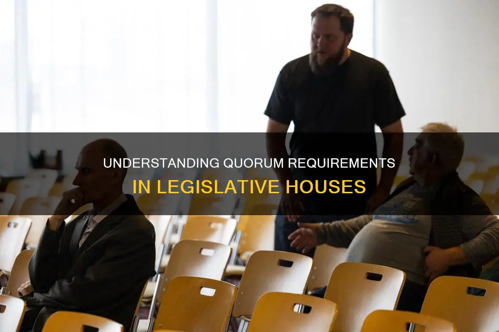 what is required to constitute a quorum in each house