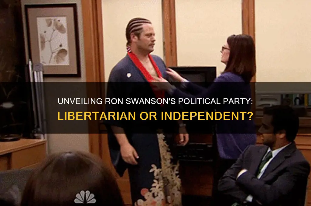 what is ron swanson political party