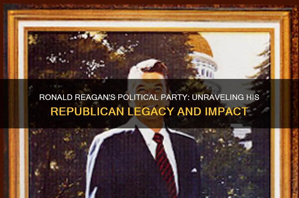 what is ronald reagan political party