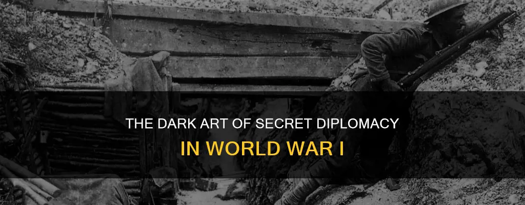 what is secret diplomacy ww1