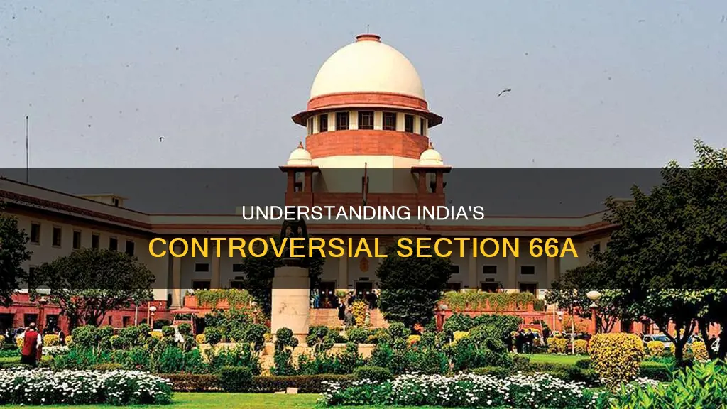 what is section 66a in indian constitution
