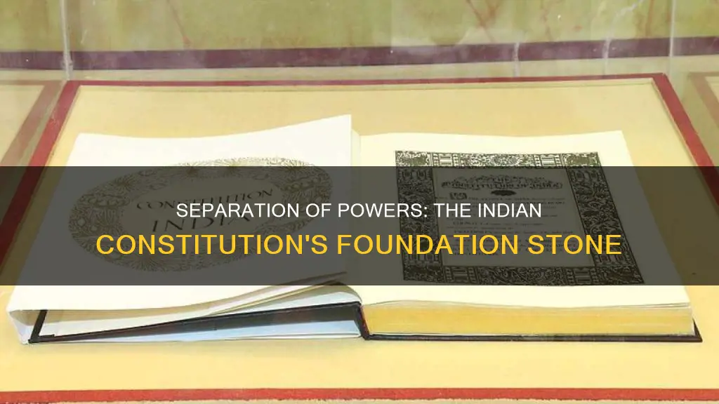what is separation of powers in indian constitution