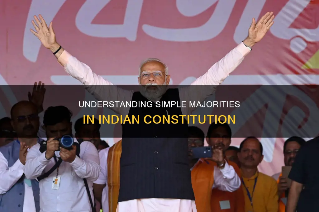 what is simple majority in indian constitution