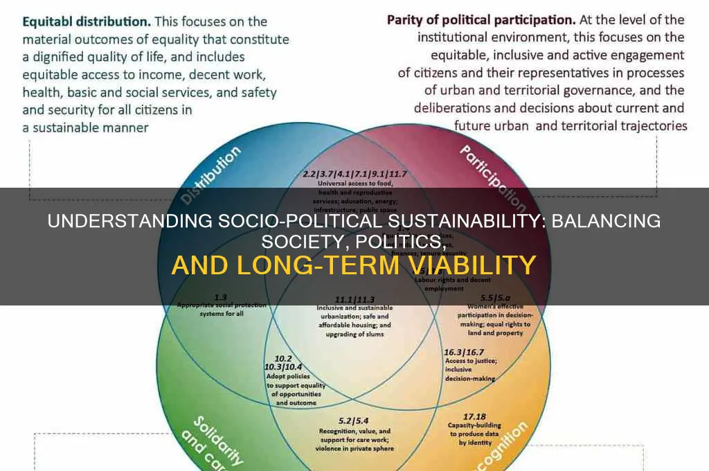 what is socio political sustainability