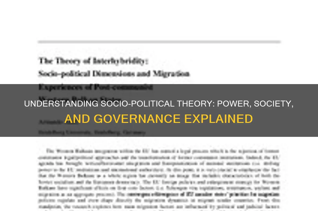 what is socio political theory