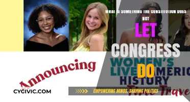 Congressional Constraints: What the Constitution Prohibits