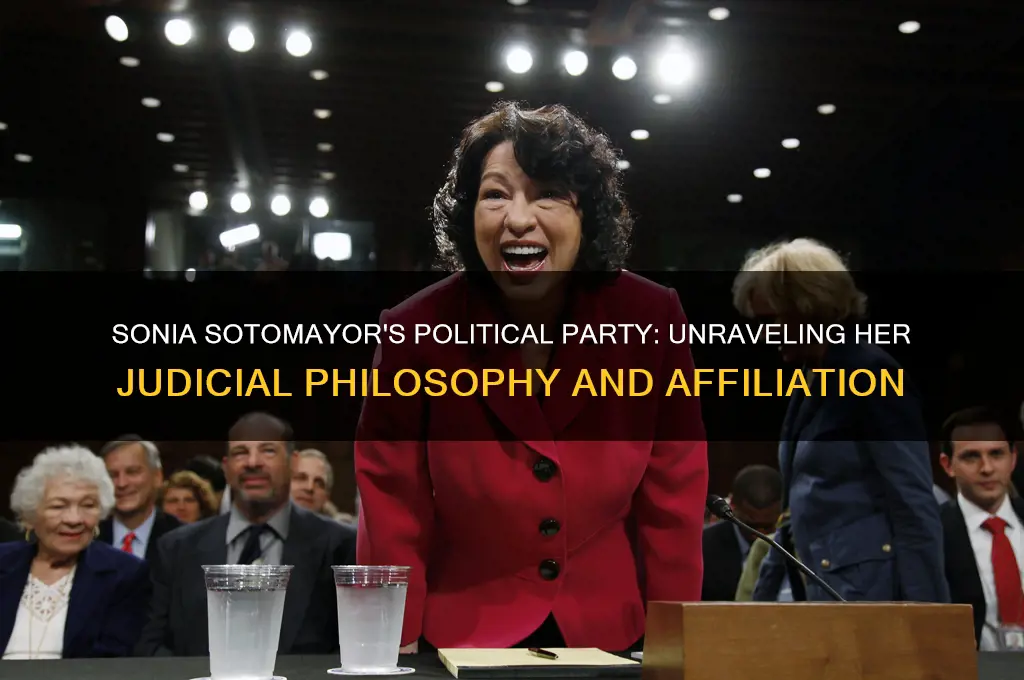what is sonia sotomayor political party