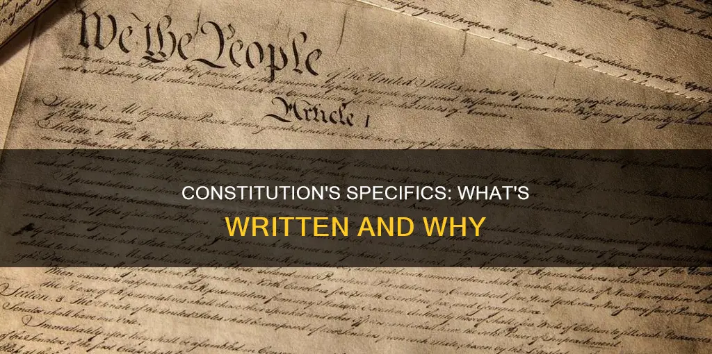 what is specifically written in the constitution is known as