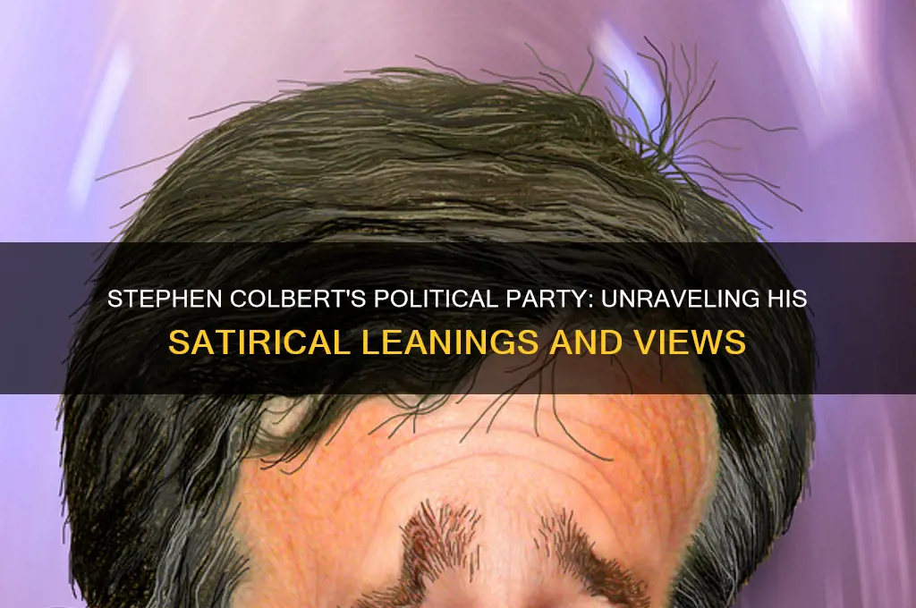what is stephen colbert political party