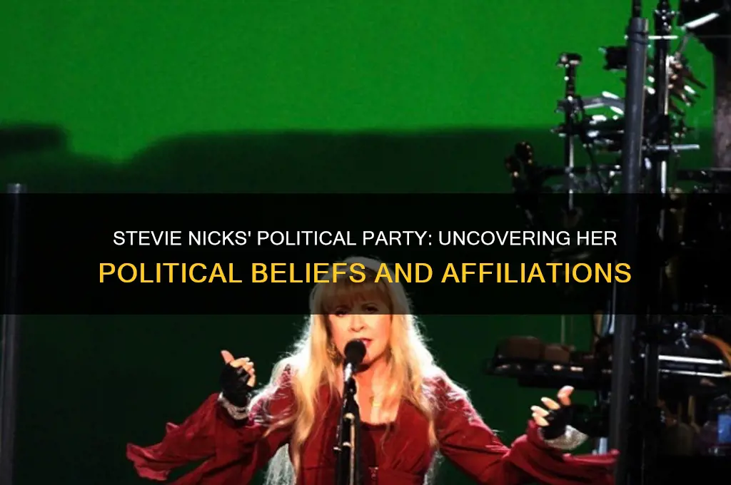 what is stevie nicks political party