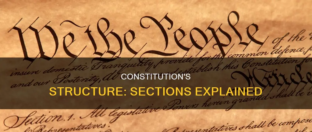 what is structure of the constitution and how many section