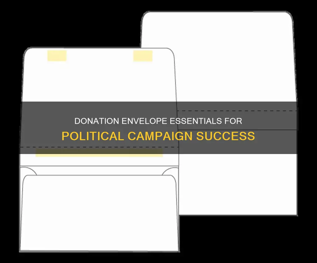 what is supposed to go on political campaign donation envelope