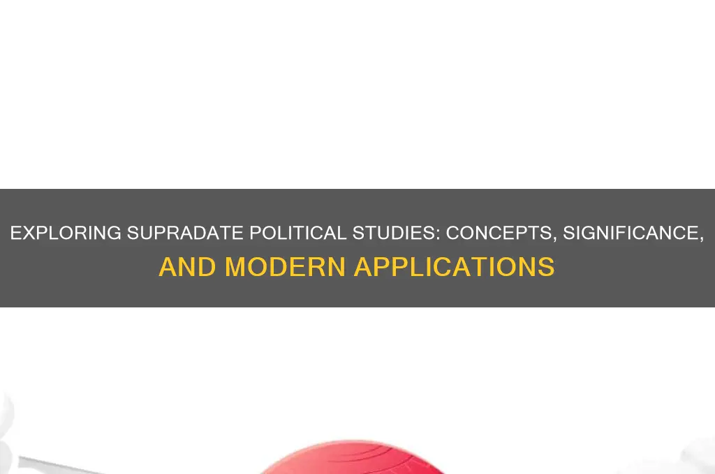 what is supradtate political studies