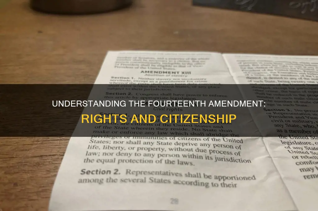 what is the 14 amendment of the us constitution