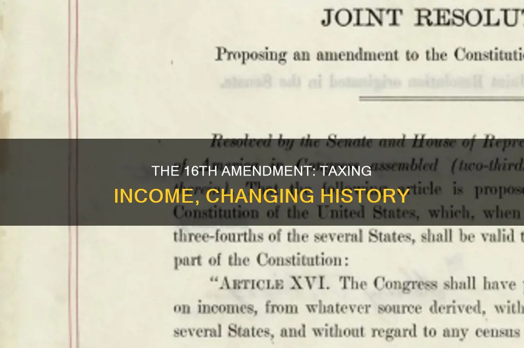 what is the 16th amendment to the constitution