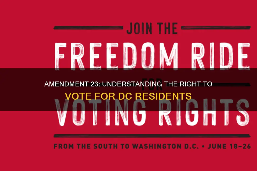 what is the 23rd amendment to the constitution