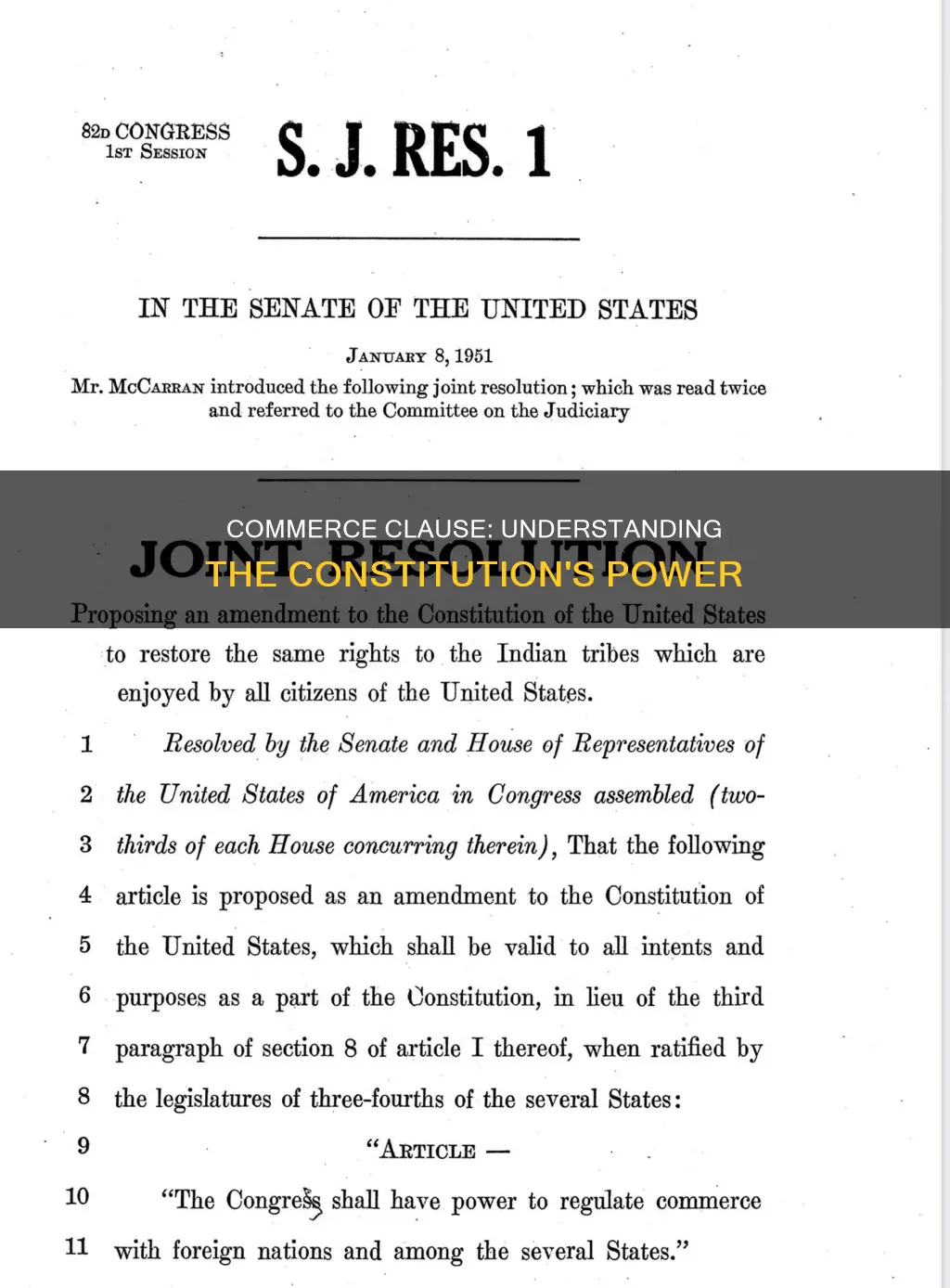 what is the actual commerce clause in the constitution