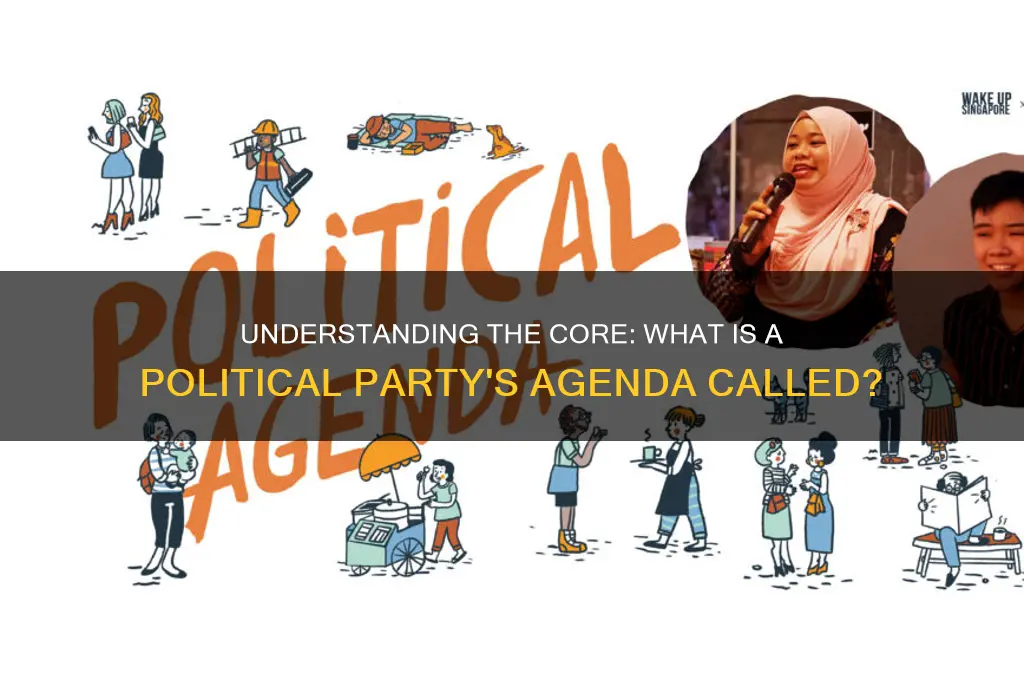 what is the agenda of a political party called