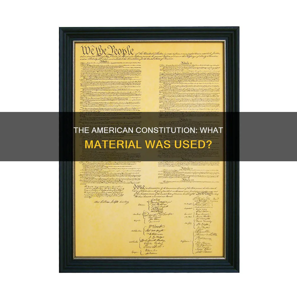 what is the american constitution written on