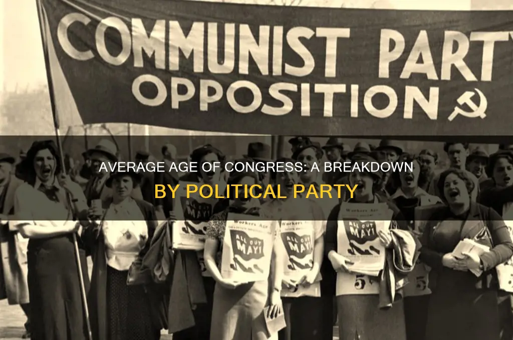what is the average age of congress by political party