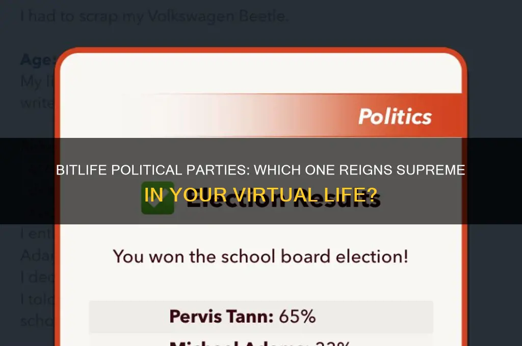what is the best political party in bitlife