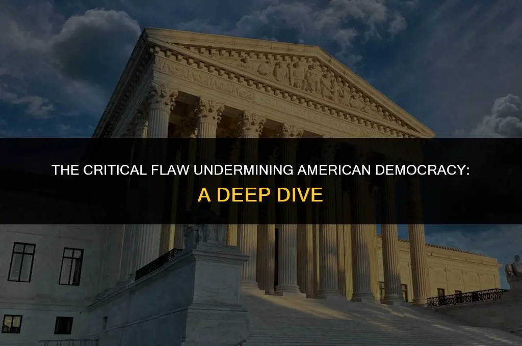 what is the biggest flaw of the american political system