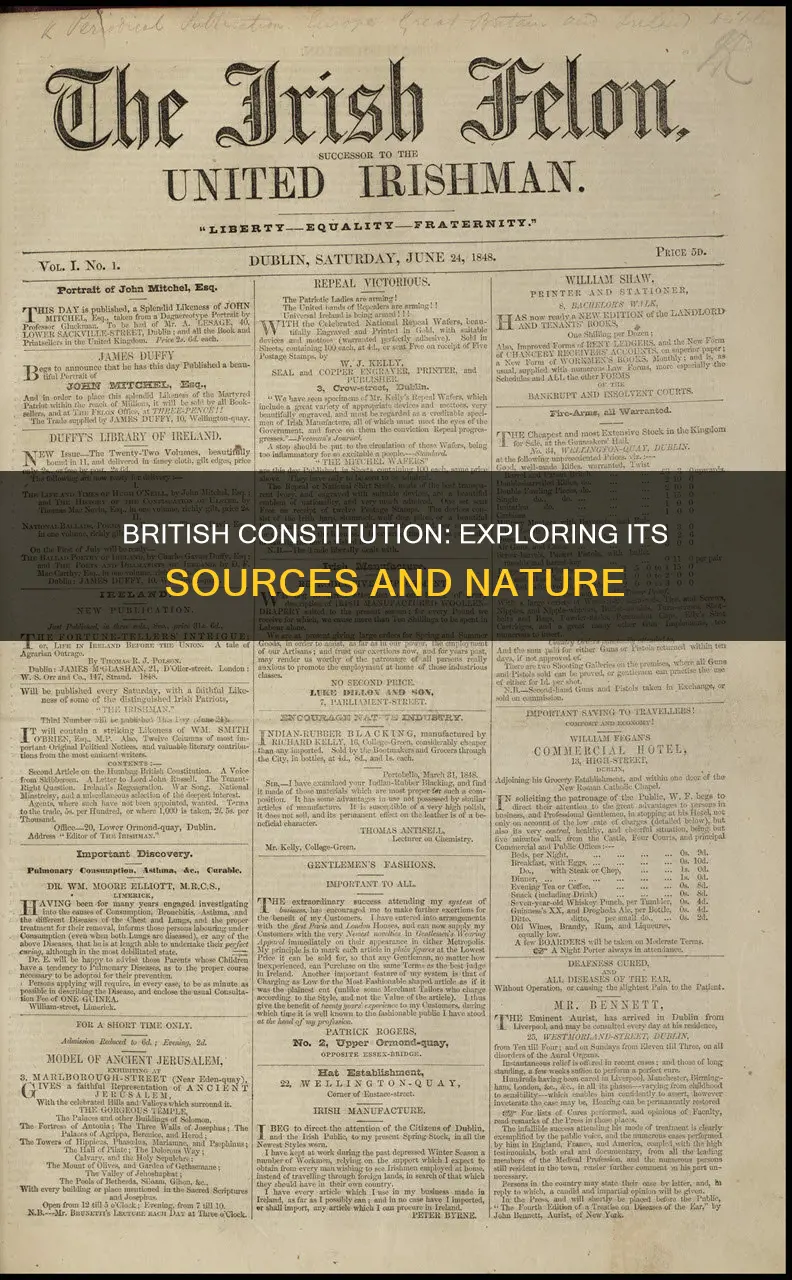 what is the british constitution and its sources