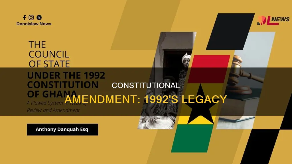 what is the constitutional amendment in 1992