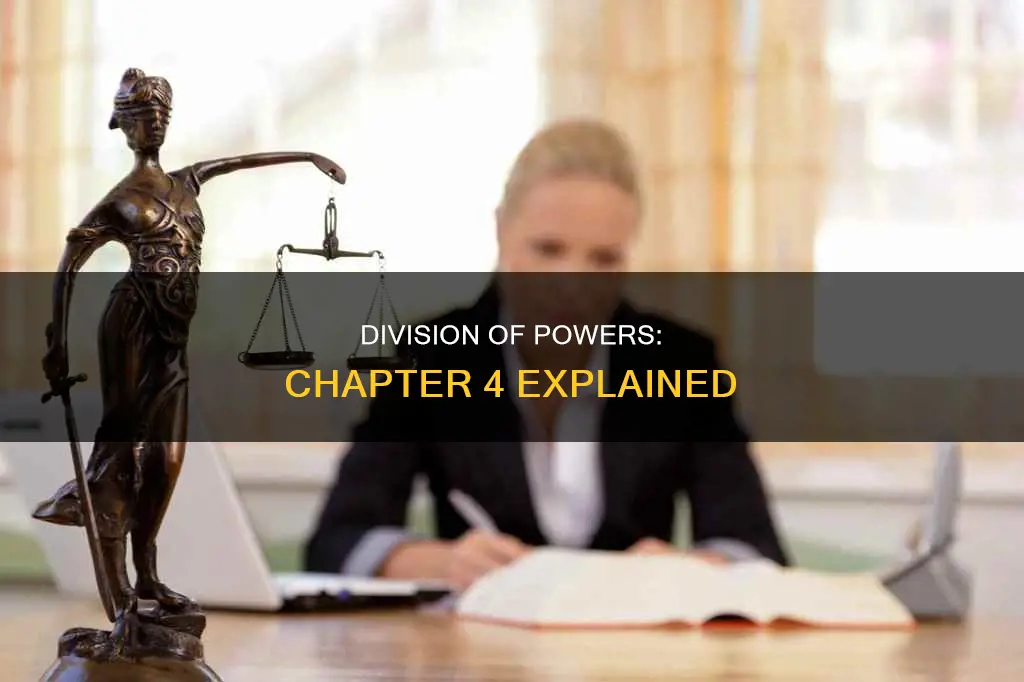 what is the constitutional division of powers chapter 4